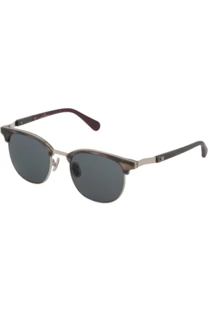 Carolina Herrera Tilbehør, Herre, Flerfarvet, 59 MM, Grå solbriller i acetat og metal