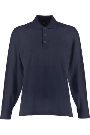 FAY Top, Herre, Blå, L, Uld, Stilfulde T-shirts og Polos