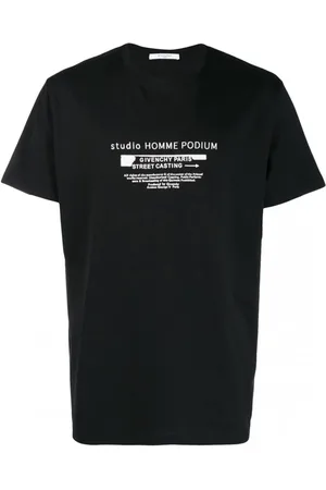 Givenchy Top, Herre, Sort, XS, Bomuld, Podium T-Shirt