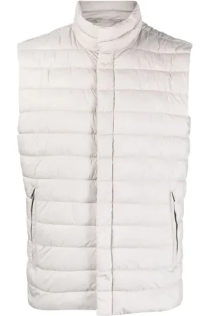 HERNO Jakke, Herre, Hvid, 3XL, Uld, Hvid Veste Stilfuld Alsidig Gilet