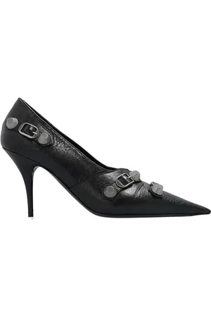 Balenciaga Sko, Dame, Sort, 39 EU, Cagole 90mm Cracked Pumps