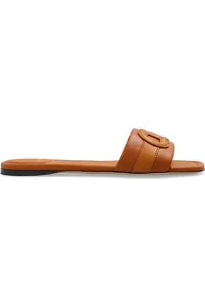 Salvatore Ferragamo Sko, Dame, Brun, 38 EU, Uld, Slides Liss