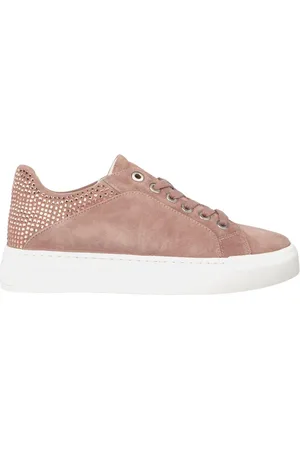 Alma en Pena Sko, Dame, Lyserød, 41 EU, Læder, Sneakers med glimmer