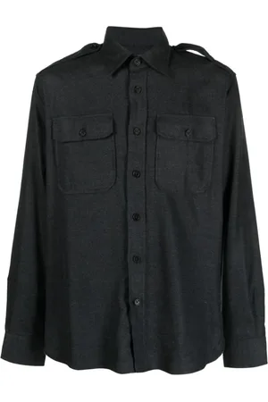Ralph Lauren Skjorte, Herre, Sort, S, Bomuld, Langærmet Casual Top