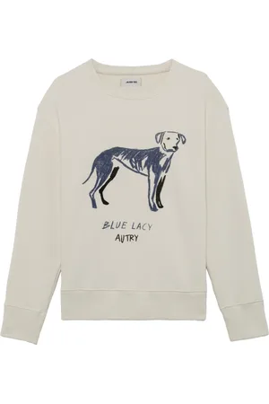 Autry Sweathshirts & Hoodies, Herre, , 2XL, Bomuld, Blå Lacy Bomulds Crewneck Sweatshirt