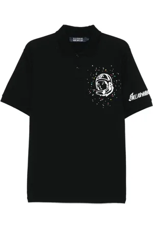 BILLIONAIRE Top, Herre, Sort, M, Sort Polo Skjorte med Logo Broderi