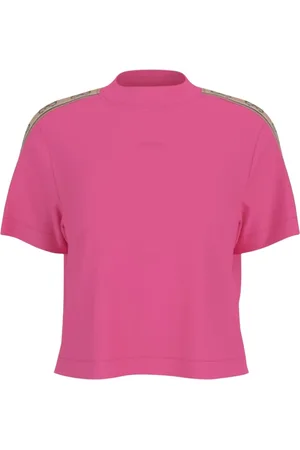 Guess Top, Dame, Lyserød, S, Bomuld, Logot-shirt