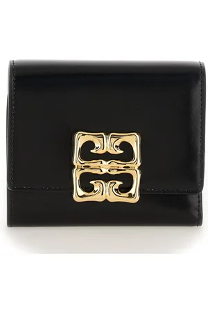 Givenchy Tilbehør, Dame, Sort, ONE SIZE, Læder, Sort pung med 4G logo plaque