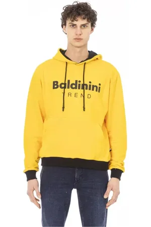 BALDININI Sweathshirts & Hoodies, Herre, Gul, XL, Bomuld, Gul bomuldshættetrøje