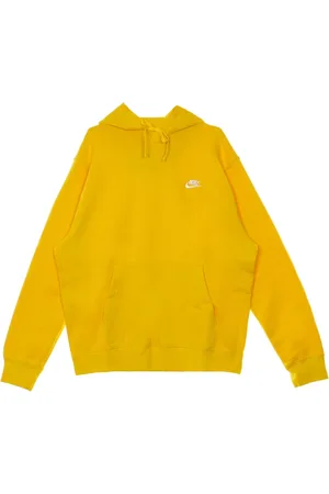 Nike Sweathshirts & Hoodies, Herre, Gul, XS, Bomuld, Fleece Hoodie
