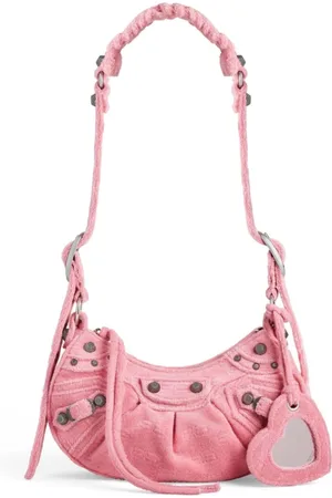 Balenciaga Taske, Dame, Lyserød, ONE SIZE, Uld, Mini Le Cagole Skuldertaske