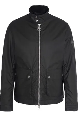 Barbour Jakke, Herre, Sort, XL, Bomuld, Harrington Lutlaw Waxed Jakke