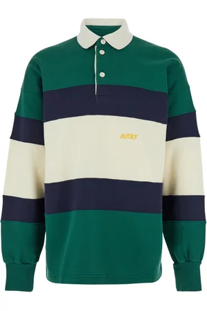 Autry Top, Herre, Grøn, M, Uld, Grøn College Polo Shirt
