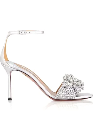 Aquazzura Sko, Dame, Grå, 40 EU, Pyramide Sandaler