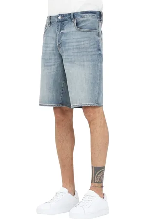 Armani Exchange Shorts, Herre, Blå, W33, Denim, Casual Denim Shorts til Mænd