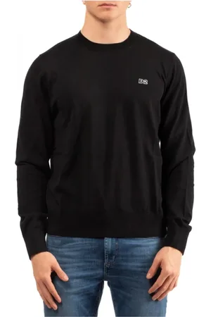 Dsquared2 Sweathshirts & Hoodies, Herre, Sort, S, Uld, Stilfuld Skjorte
