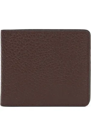 Maison Margiela Tilbehør, unisex, Brun, ONE SIZE, Brun Punge Bi-Fold Kortlommer