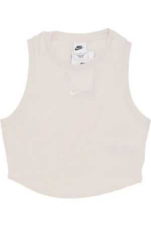 Nike Top, Dame, , M, Bomuld, Essentials Ribbet Tank Top