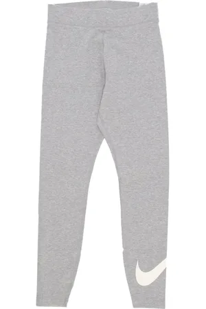 Nike Bukser, Dame, Grå, XS, Polyester, High Waisted Swoosh Leggings