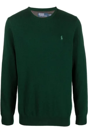 Ralph Lauren Strik, Herre, Grøn, L, Uld, Sweater