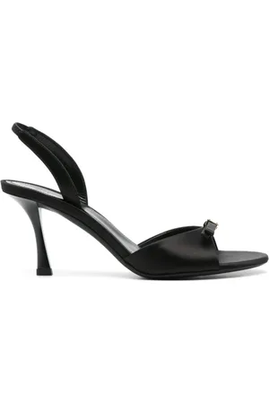 Givenchy Sko, Dame, Sort, 40 EU, Læder, Sort sandaler med 4G-motiv