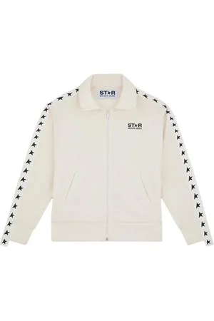 Golden Goose Sweathshirts & Hoodies, Dame, Hvid, M, Black Star Zip Sweater