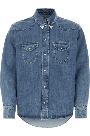 Bally Skjorte, Herre, Blå, L, Denim, Denimskjorte