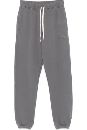 Autry Bukser, Dame, Grå, XS, Bomuld, Grå bomulds joggingbukser med logo broderi