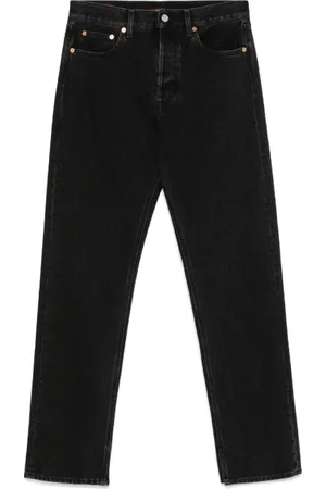 Gucci Jeans, Dame, Grå, W28, Denim, Straight-Leg Denim Jeans