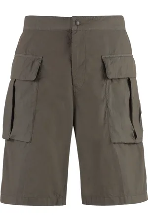 Aspesi Shorts, Herre, Grå, L, Bomuld, Cotton Cargo Bermuda Shorts