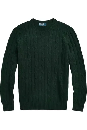 Ralph Lauren Strik, Herre, Grøn, XL, Cashmere, Cashmere Grøn Sweater