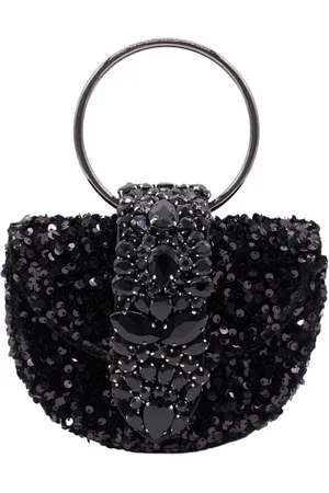 Alma en Pena Taske, Dame, Sort, ONE SIZE, Uld, Måneclutch