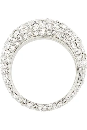 Amina Muaddi Tilbehør, Dame, Grå, 54 MM, Bijoux Sølvring
