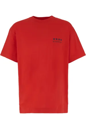 Givenchy Top, Herre, Rød, S, Bomuld, 4G T-Shirt