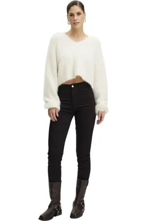 Gestuz Jeans, Dame, Sort, W32 L32, Bomuld, Klassiske Skinny Jeans