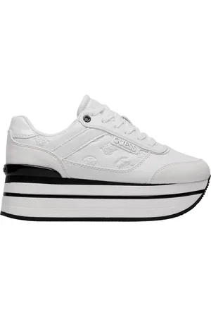 Guess Sko, Dame, Hvid, 41 EU, Hvide Sneakers med Plateausål
