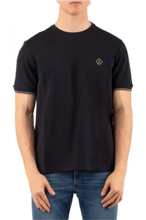 HERNO Top, Herre, Blå, L, Uld, Stilfuld Strik Top