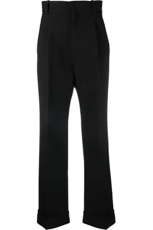 Gucci Bukser, Dame, Sort, S, Uld, Straight Leg Bukser