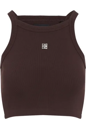 Givenchy Top, Dame, Brun, M, Bomuld, Russet Brun Tanktop