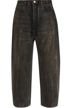 Balenciaga Jeans, Dame, Sort, S, Bomuld, Jeans med vintage-effekt