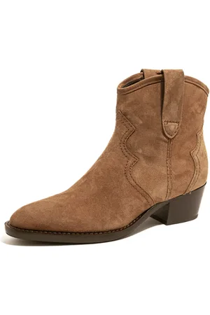 Guglielmo Rotta Sko, Dame, Brun, 37 EU, Cannes Velour Hazelnut Aw23 Støvler