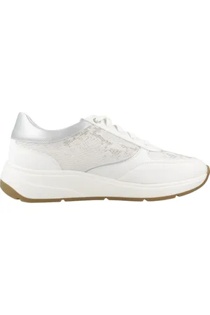 Geox Sko, Dame, Hvid, 39 EU, Læder, Crystal Sneakers