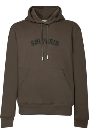 Ami Sweathshirts & Hoodies, Herre, Brun, L, Bomuld, Brun Sweatshirt