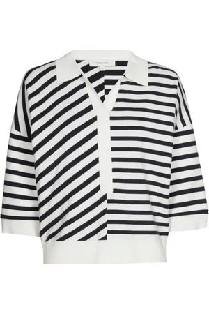 Marie Méro Strik, Dame, Flerfarvet, L, Stribet poloshirt til et sporty look