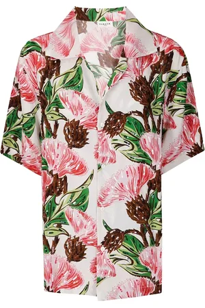 P.A.R.O.S.H. Bluser & Skjorter, Dame, Flerfarvet, XS, Blomsterprint Pailletbesat Skjorte