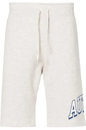 Autry Shorts, Herre, Grå, XL, Bomuld, Embossed Outline Logo Sweat Short Melange