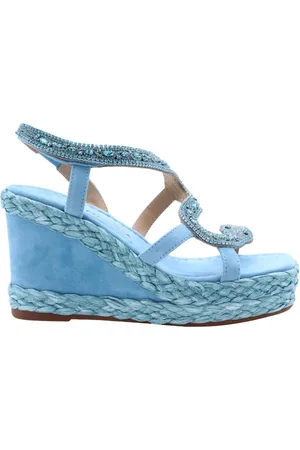 Alma en Pena Sko, Dame, Blå, 40 EU, Glamour Kilehæl Sandaler