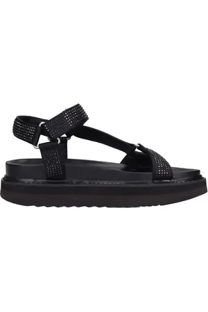 Ash Sko, Dame, Sort, 41 EU, Læder, Flade sandaler