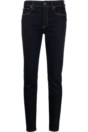 Ralph Lauren Jeans, Dame, Blå, W25, Bomuld, Cigarette 5 Pocket Jeans