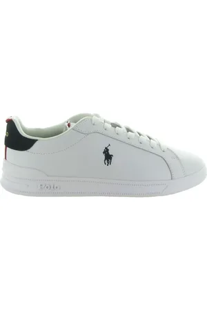 Ralph Lauren Sko, Herre, Hvid, 43 EU, Uld, Harrier Sneakers